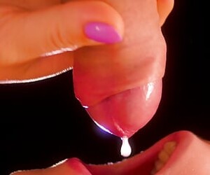 NEW!! 60FPS CLOSE UP BEST Milking Mouth for your DICK! ASMR Tongue and Lips BLOWJOB XSANYANY