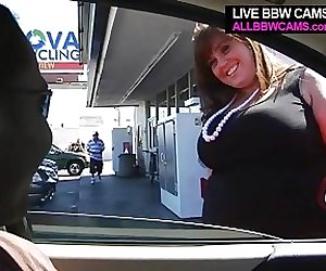 Bbw Gets In Car  Opens Her Pussy For Dick Part 1
