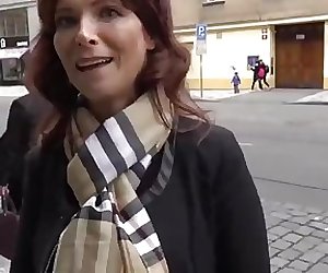 Busty mature american milf having anal sex with tourist in Prague