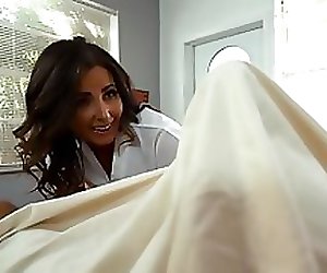 Sexy Physical Therapist Sucks And Fucks Enormous Cock
